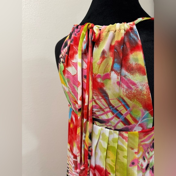 B. Darlin 70's Vibe women’s Halter Dress Beaded neckline Dress - Size 3/4 - Picture 5 of 10